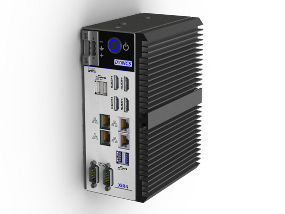 XIR4 IP50 AMD Ryzen Quad Core V1605B Industrial PC, 4 RJ45 Ethernet