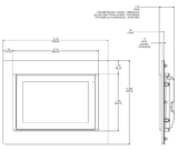 Panel Cutout Adapter Plates, 16:9 Widescreen to 4:3 Square, 10" & 15" Sizes