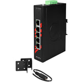 5-Port 10/100TX Slim Industrial Unmanaged Ethernet Switch