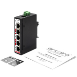 5-Port Industrial PoE+ Unmanaged Ethernet Switch