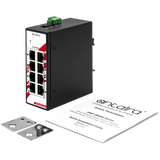 8-Port Gigabit Industrial PoE+ Unmanaged Ethernet Switch