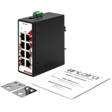 8-Port Industrial PoE+ Unmanaged Ethernet Switch