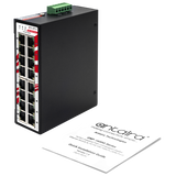 16-Port Gigabit Industrial PoE+ Unmanaged Ethernet Switch