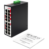 16-Port 10/100/1000TX Industrial Unmanaged Ethernet Switch