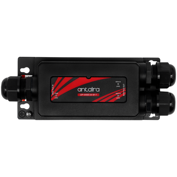 IP67 Water Resistant Gigabit Industrial Ethernet Extender POE++