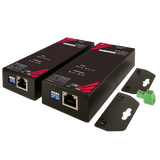 Industrial IP30 Ethernet Extender, 800 meters 10/100Mbps Ethernet PoE Extender (local and remote end)