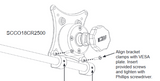 Scanner Bracket Add on for Ultra180 Montior/Keyboard Tray