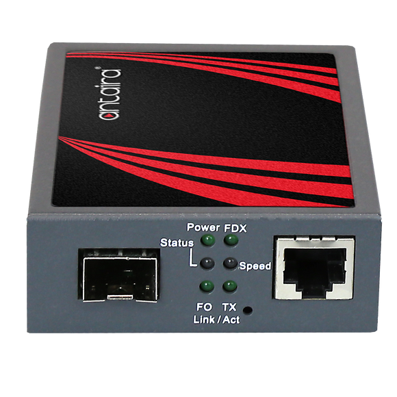 EMC 10/100/1000TX to 100/1000BASE-X Dual Rate Media Converter w/SFP Slot Media Converter