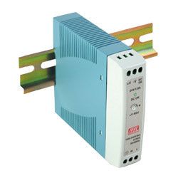 20 Watt Series / 12 VDC / 1.67 Amps Industrial Slim Single Output DIN Rail Power Supply