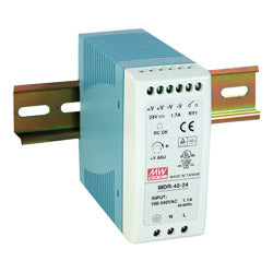 40 Watt Series / 12 VDC / 3.33 Amps Industrial Slim Single Output DIN Rail Power Supply