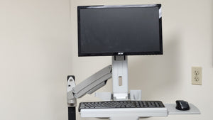 Fath Monitor Workstation Arm Mount w Monitor/Keyboard Tray