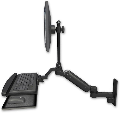 Ultra 180 Arm Mount w Monitor/Keyboard Tray – HardboxUSA