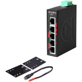 Compact 5-Port Industrial Gigabit Unmanaged Ethernet Switch, w/ 5*10/100/1000Tx