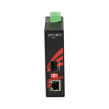 Compact 10/100/1000TX to 100/1000SX/LX Industrial Gigabit Ethernet Media Converter, with SFP Socket