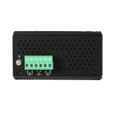 5-Port Industrial PoE+ Managed Ethernet Switches w/4*10/100Tx (30W/Port), and 1*100Fx Multi-Mode 2Km, 12~36VDC- Version 2 Hardware