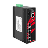 6-Port Industrial PoE+ Gigabit Managed Ethernet Switch, w/4*10/100/1000Tx (30W/Port) + 1*10/100/1000Tx + 1*100/1000 SFP Slot, 48~55VDC- Version 2 Hardware