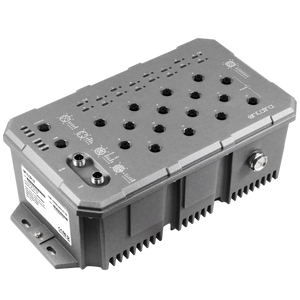 16-Port Industrial M12 IP67 Waterproof Gigabit POE+ Managed Ethernet Switch w/16*10/100/1000Tx Ports