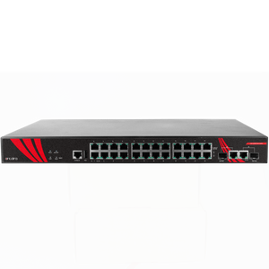 26-Port Industrial Gigabit Managed Ethernet Switch, w/24*10/100/1000Tx RJ45 and 2*Gigabit Combo Ports (2*10/100/1000Tx RJ45 and 2*100/1000 SFP Slots)