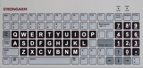 Industrial Panel Mount 96 Key Mechanical Keyswitch Keyboard