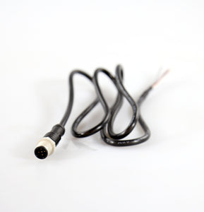 M12 A Code 5P Male to open end, 1 Meter, Wire. 22 gauge