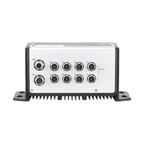 8-Port Industrial M12 IP67 Waterproof Gigabit PoE+ Ethernet Switch, w/8*10/100/1000Tx (30W/Port) M12 Connector (X-Coded); -10° to 60°C