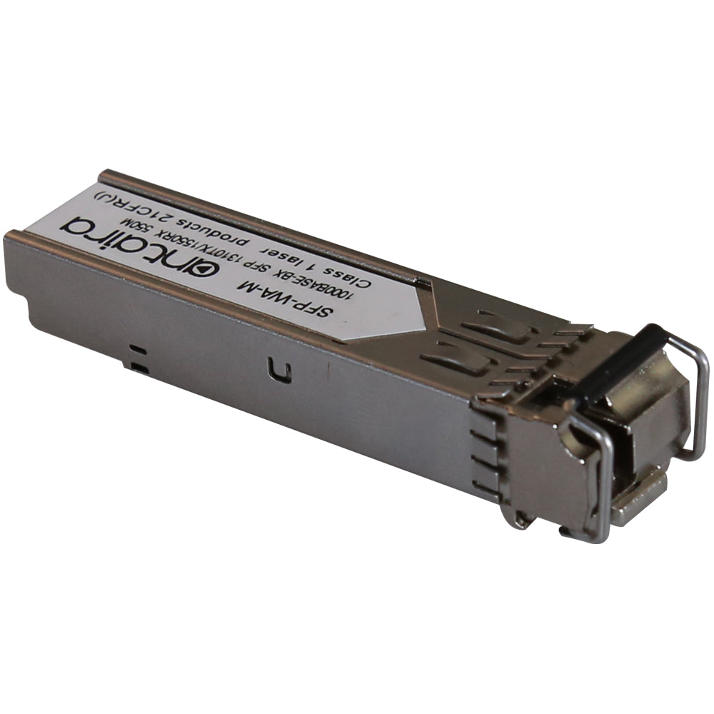 1 Gigabit Fiber SFP Transceiver WDM-A, Multi-Mode MM/LC/550M/TX:1310nm  RX:1550nm, 0ºC~70ºC