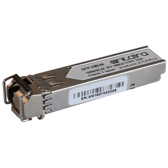 1 Gigabit SFP Transceiver WDM-B, Multi-Mode MM/LC/550M/TX:1550nm RX:1310nm, 0ºC~70ºC