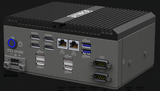 XIX4S IP50 Intel 8th Gen i5 or i7 Industrial PC, 2 RJ45 Ethernet, 2 SFP Ethernet